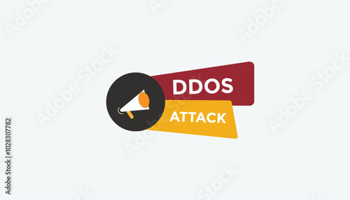 Ddos attack Countdown number banner templates. time icon. Vector Illustration 

