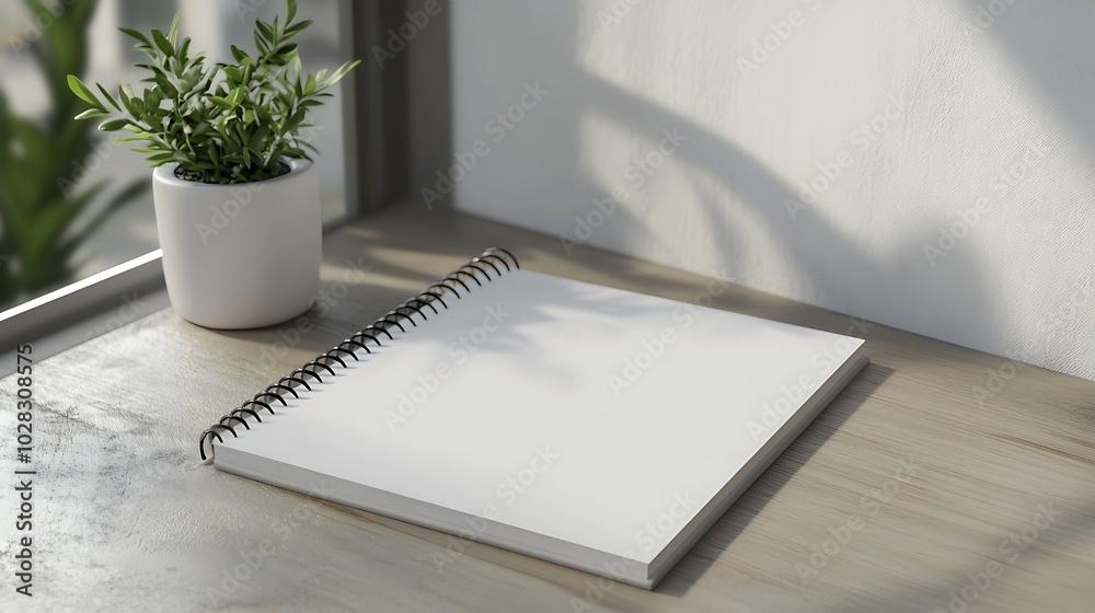 A white square spiral-bound notebook sits on a light-colored wooden surface.
A white square spiral-bound notebook sits on a light-colored wooden surface.