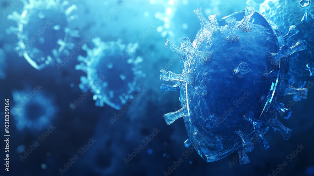 A blue, digital background showing a shield protecting against viruses and malware. This represents the importance of cybersecurity in today's technology. A blue, digital background showing a shield protecting against viruses and malware. This represents the importance of cybersecurity in today's technology.