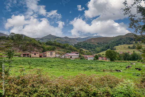 Onís is a municipality of the autonomous community of the Principality of Asturias photo