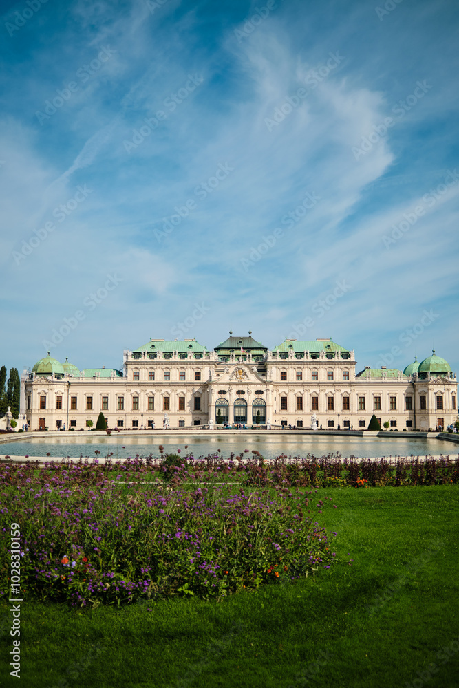 Obraz premium The Belvedere palace in Vienna, Austria