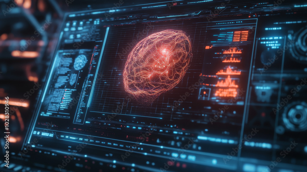 This Futuristic Design Features A Digital Interface With Holographic