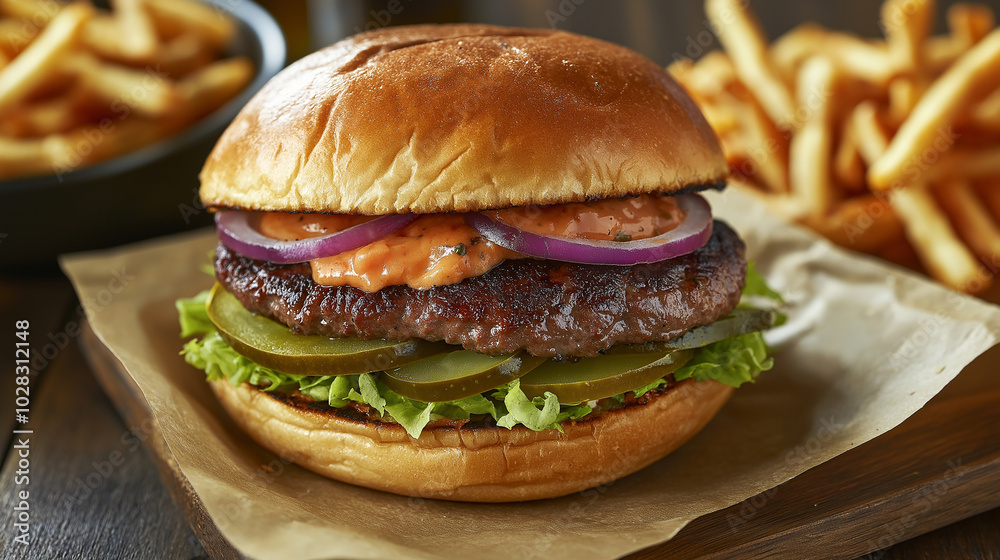 Spicy Jalapeño Burger with Melting Pepper Jack Cheese Spicy Jalapeño Burger with Melting Pepper Jack Cheese