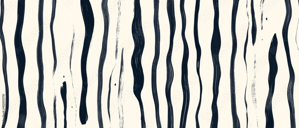 A zebra print with black and white stripes A zebra print with black and white stripes