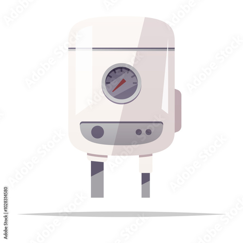 Water heater vector isolated illustration