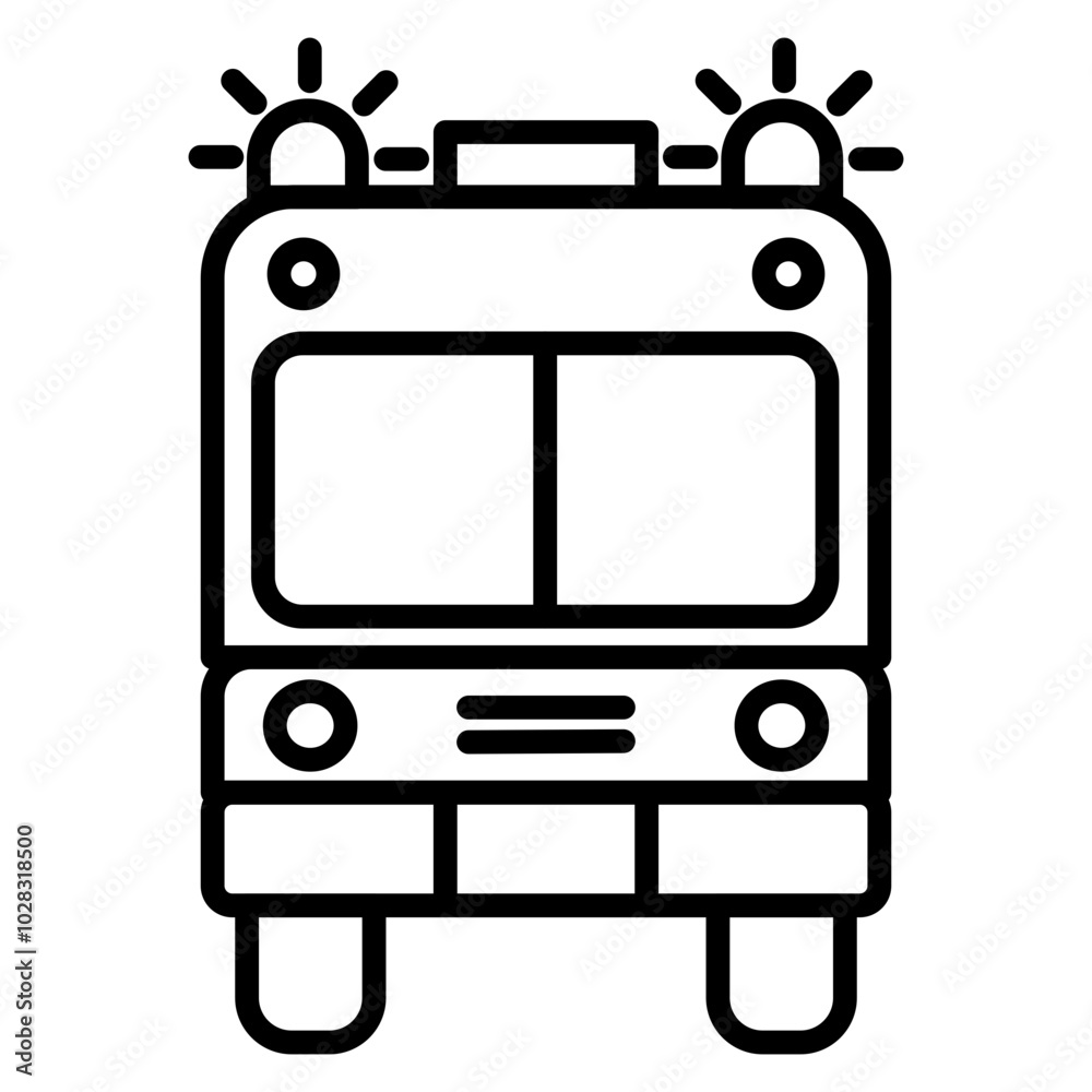 Fototapeta premium Firetruck Icon