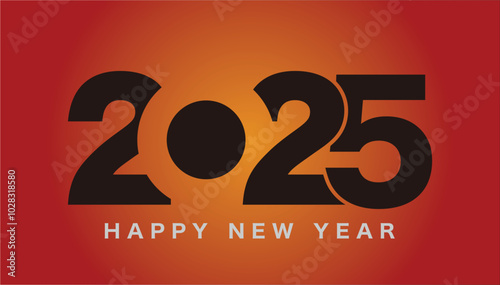 Happ new year 2025 design template