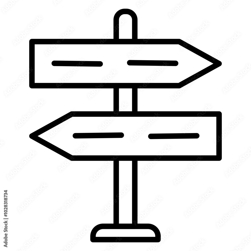 Street Sign Icon Street Sign Icon