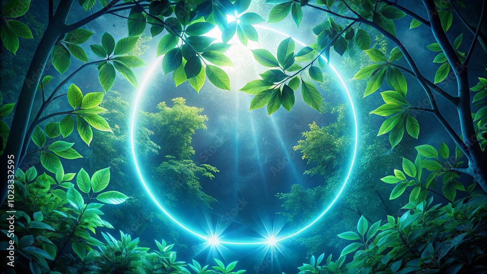 An Ethereal Glow Illuminates the Canopy of a Lush, Verdant Forest, Casting an Otherworldly Spell Upon the Surrounding Foliage An Ethereal Glow Illuminates the Canopy of a Lush, Verdant Forest, Casting an Otherworldly Spell Upon the Surrounding Foliage