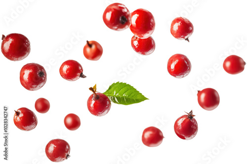Floating Guarana Extract Isolated, Transparent Background, Natural Energy Boost, Herbal Supplement Concept