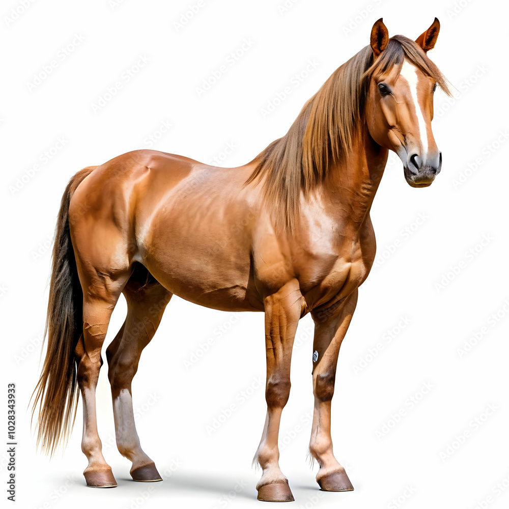 Obraz premium horse on white background