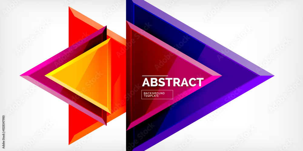 Abstract background - glossy triangles. Vector Illustration For Wallpaper, Banner, Background, Card, Book Illustration, landing page Abstract background - glossy triangles. Vector Illustration For Wallpaper, Banner, Background, Card, Book Illustration, landing page