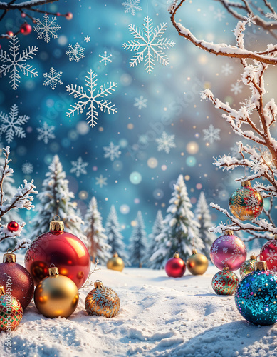 New year background decoration card