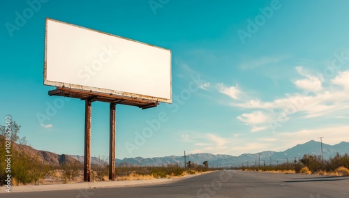 Blank Urban Billboard in Daylight