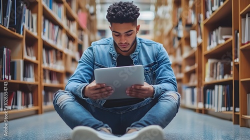 College Student Using Budge...