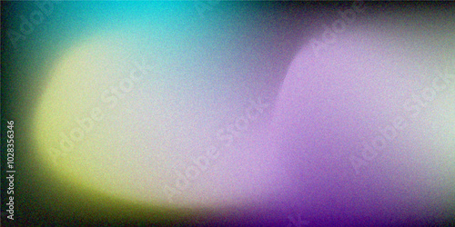 colorful Gradient grainy noise texture background. Wave granny banner, poster, wallpaper background.