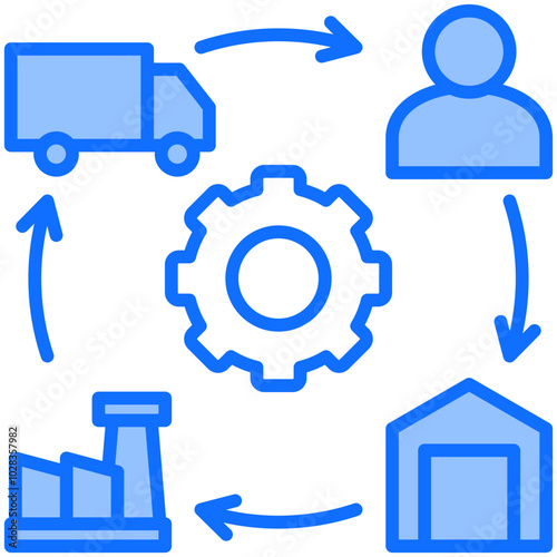 Supply Chain Icon