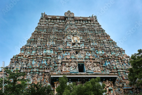 Meenakshi temple or Minakshi Sundareshwara Temple Madurai Tamil nadu India photo