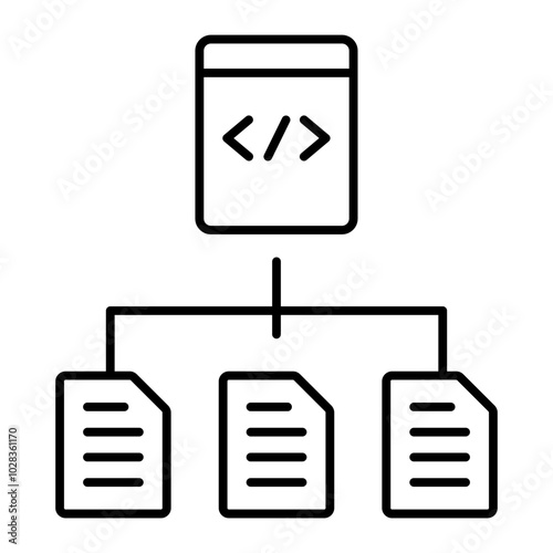 structured data outline icon