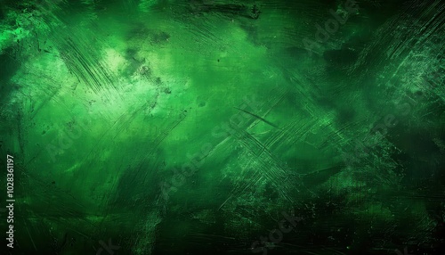 Emerald Shadows. Grunge Textured Abstract with Dark Brush Strokes and Deep Green Layers for Urban Inspired Graphic Design and Artistic Backgrounds in High Contrast Visual Projects