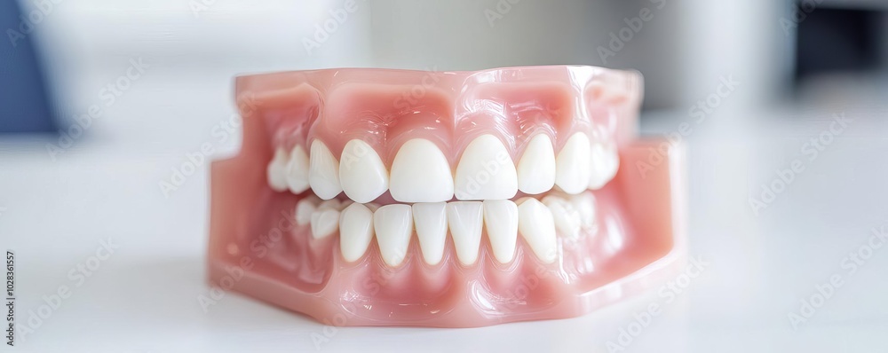 Obraz premium Filling molar tooth, detailed shot, sterile dental environment