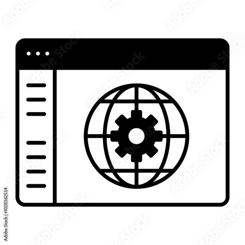 web service black icon