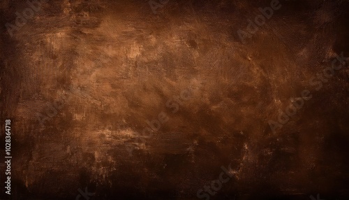 Industrial Grunge Texture with Deep Earthy Tones. Detailed Abstract Brushed Metal Surface with Layered Strokes, Distressed Bronze and Rustic Brown for Vintage Design, Art Backgrounds, Industrial  photo