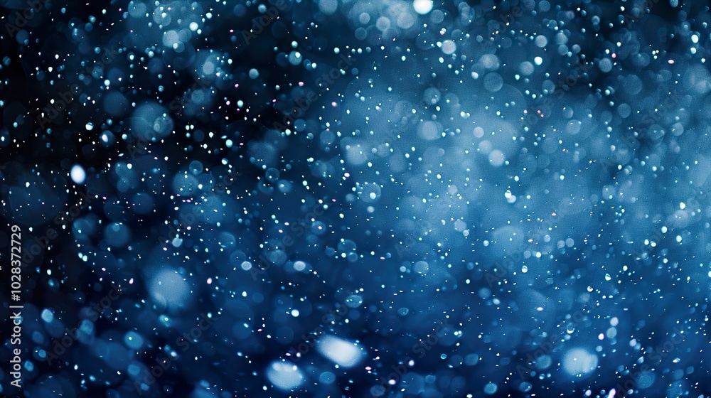 Abstract Blue Bokeh Background - Nature Photography