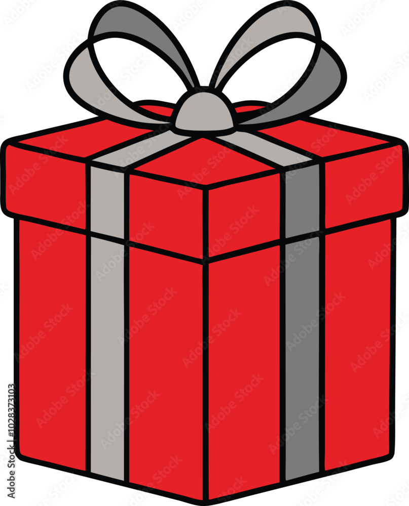 Obraz premium A gift box cartoon vector