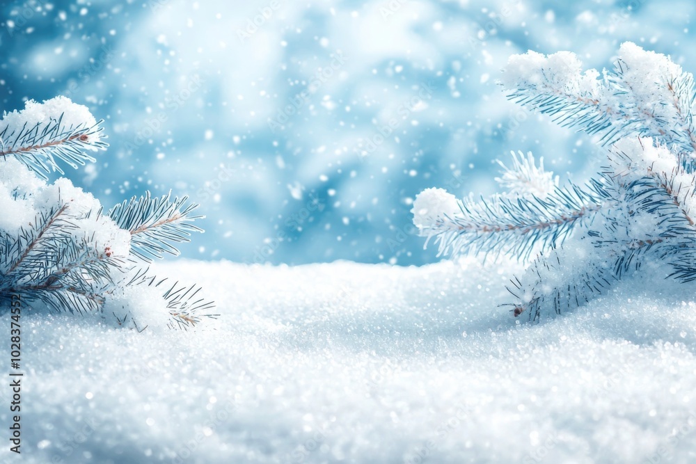 Winter season background with white snow Winter season background with white snow