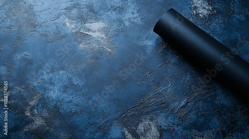 Luxurious deep blue wallpaper with a detailed texture