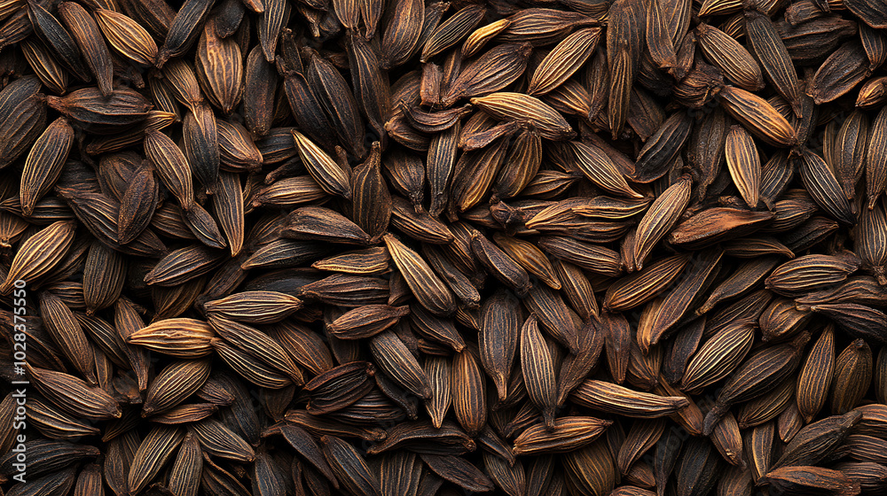 Cumin: With a warm, earthy aroma and slightly bitter flavor, cumin seeds are used whole or ground.