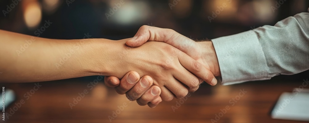 Businessman Shaking Hands At Interview, Generative AI Businessman Shaking Hands At Interview, Generative AI