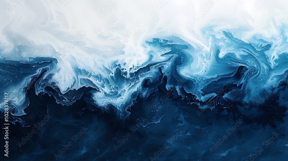Abstract Blue and White Swirling Background. Abstract Blue and White Swirling Background.
