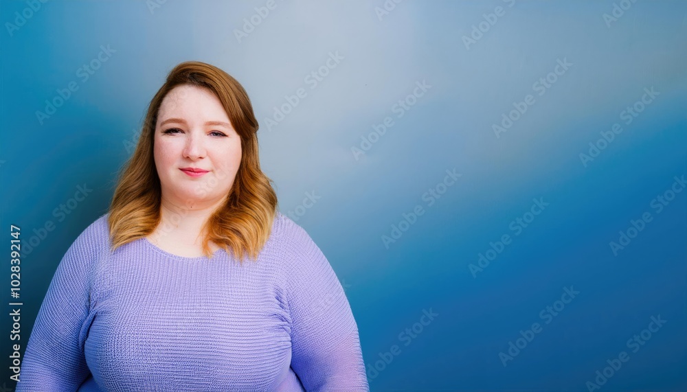 Plus size Confident Young Woman Portrait Plus size Confident Young Woman Portrait