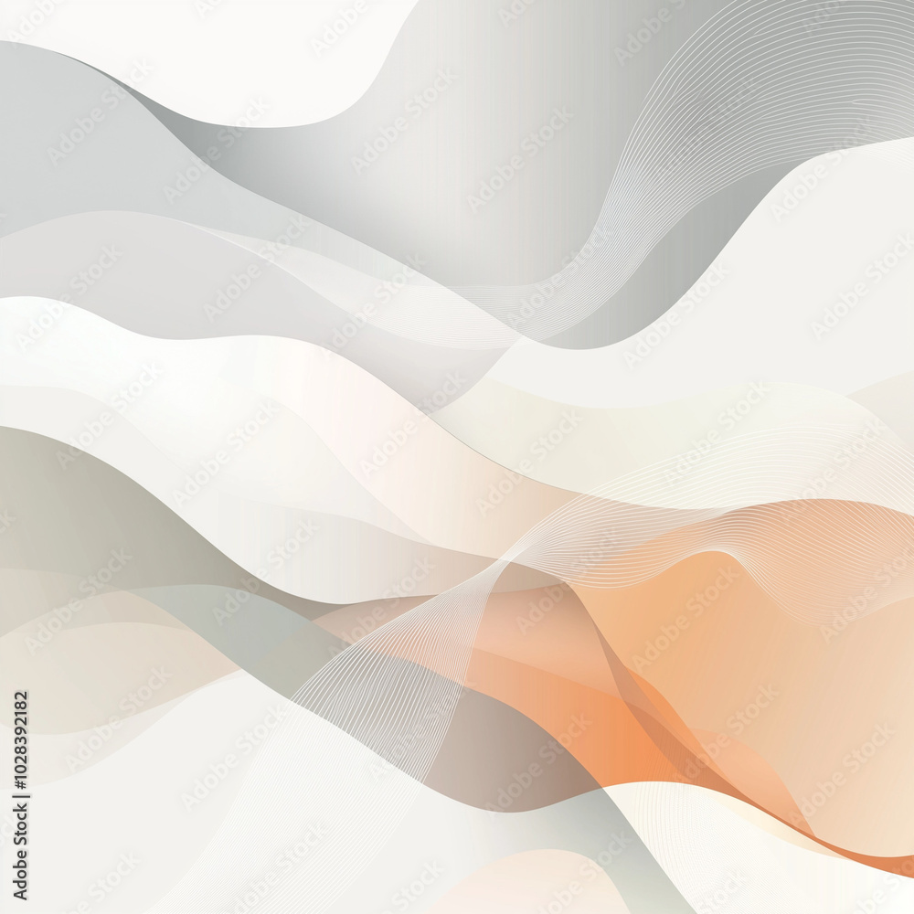Obraz premium Minimalist Neutral Abstract Background with Accent