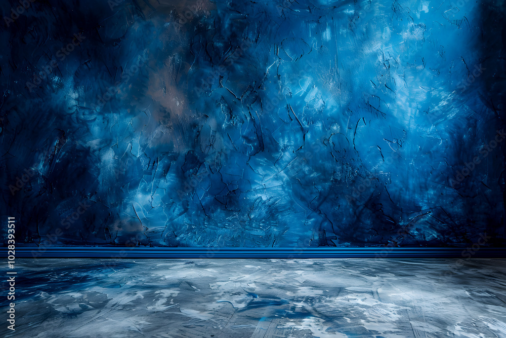 Photography and Front View of Minimalist Sleek and Mysterious Empty Dark Blue Studio Background, Perfect for Elegant Visuals. Shadow on Wall Photography and Front View of Minimalist Sleek and Mysterious Empty Dark Blue Studio Background, Perfect for Elegant Visuals. Shadow on Wall