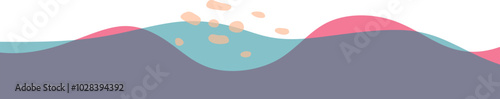 Transparent Blob Footer