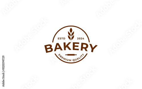 bakery logo design vector illustration