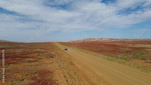 4x4 Travelling along Oodnadatta Track South Australia