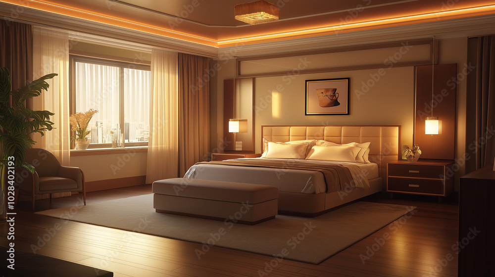 Cozy Black Family Bedroom with Warm Decor Cozy Black Family Bedroom with Warm Decor