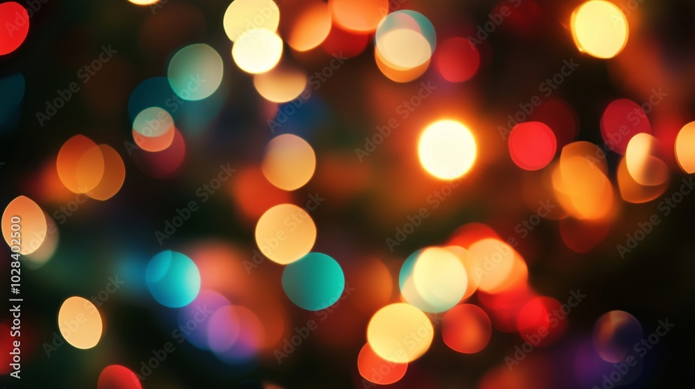 A Beautiful Array of Colorful Lights Creating a Festive Mood A Beautiful Array of Colorful Lights Creating a Festive Mood