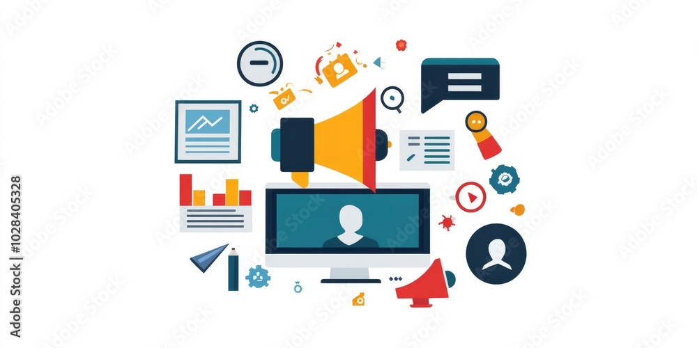 digital online marketing icons digital online marketing icons
