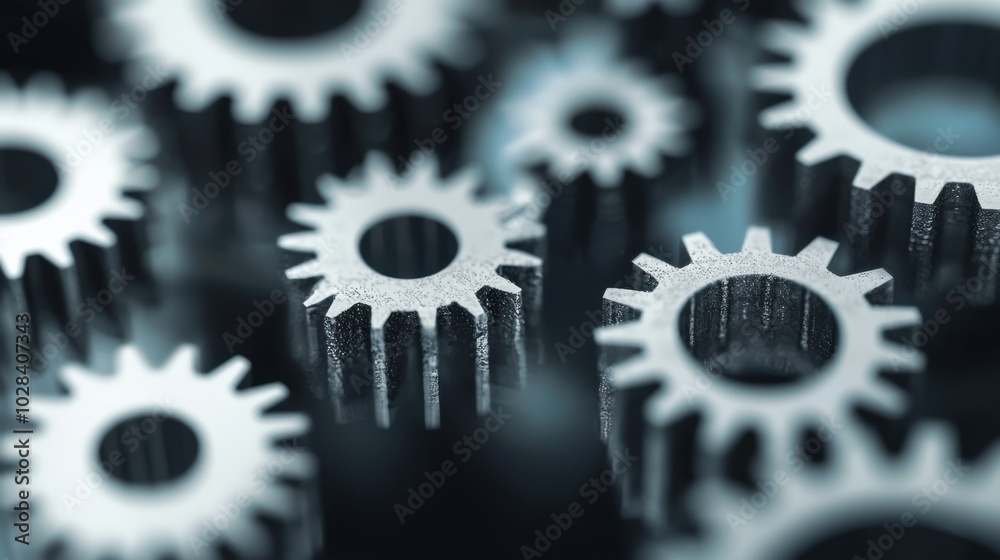 A network of interconnected gears, each labeled with different stakeholder groups, working together to drive a central mechanism A network of interconnected gears, each labeled with different stakeholder groups, working together to drive a central mechanism
