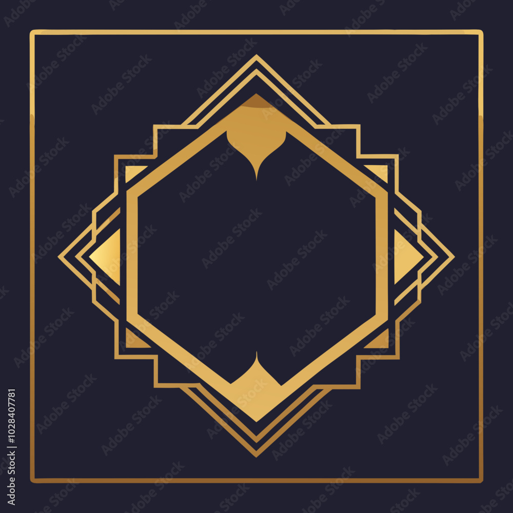 Luxury Gold Border Design for Invitations and Certificates Luxury Gold Border Design for Invitations and Certificates