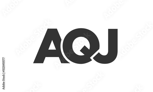 Free Download AQJ logo design template with strong and modern bold text. Initial based vector logotype featuring simple and minimal typography. Trendy company identity. - GFXLoad