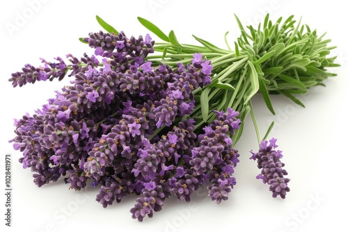Lovely Lavender Bouquet on Isolated Background - Floral Cutout