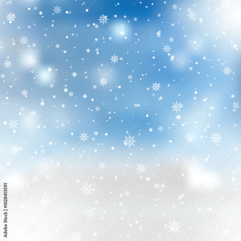 Winter Snowflake Background for Christmas Cards and New Year Celebrations. Vector Winter Snowflake Background for Christmas Cards and New Year Celebrations. Vector