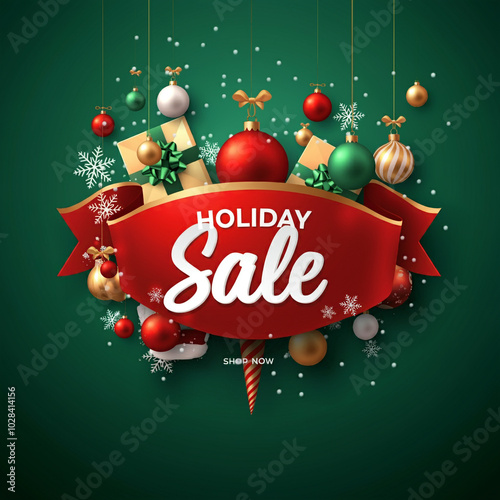 Classic holiday sale banner...