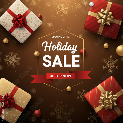 Festive holiday sale promot...